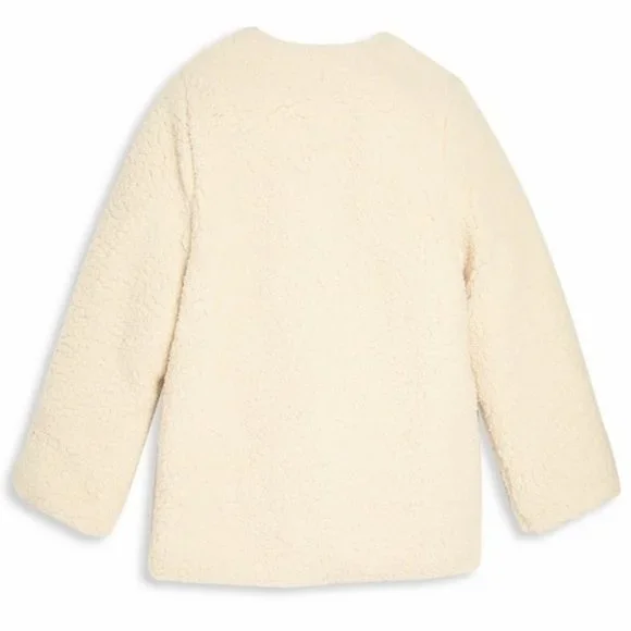 CARREMENT BEAU Girl’s Faux Fur Coat - Picture 3 of 8